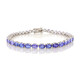 Bracelet en platine et Tanzanite AAA