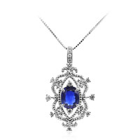 Collier en or et Saphir bleu de Ceylan (CIRARI)