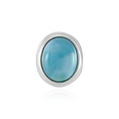 Pendentif en argent et Larimar (MONOSONO COLLECTION)