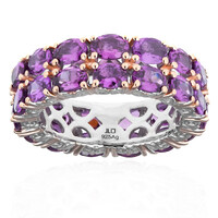 Bague en argent et Grenat violet à couleur changeante (Gems en Vogue)