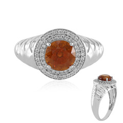 Bague en or et Grenat Hessonite