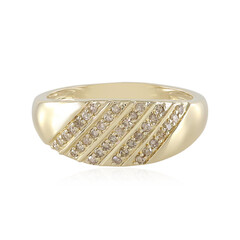 Bague en or et Diamant champagne I1