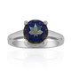 Bague en argent et Quartz mystique bleu