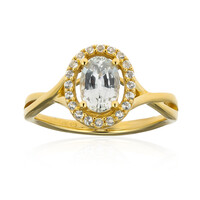 Bague en or et Saphir blanc (CIRARI)