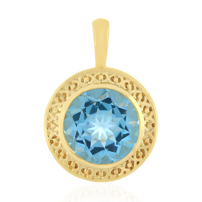 Pendentif en argent et Topaze bleu ciel