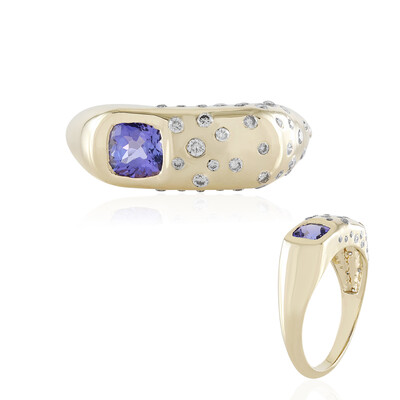 Bague en or et Tanzanite AAA (de Melo)