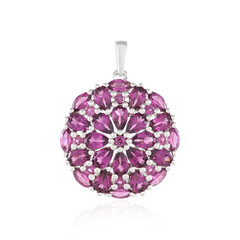 Pendentif en argent et Grenat Rhodolite