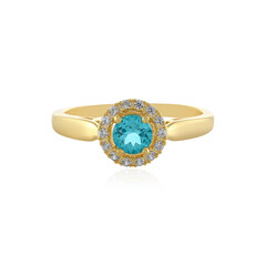 Bague en argent et Apatite bleue