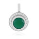 Pendentif en argent et Onyx vert