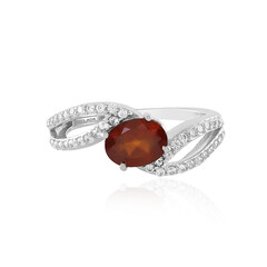 Bague en argent et Grenat Hessonite