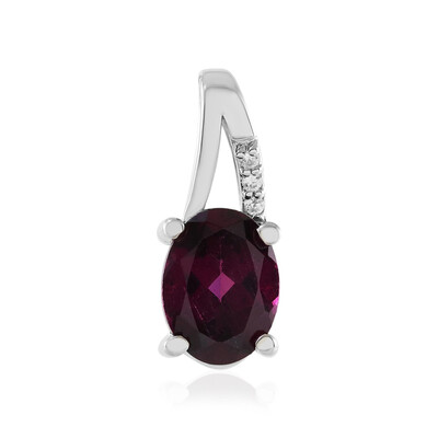 Pendentif en argent et Grenat Rhodolite