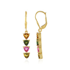 Boucles d'oreilles en argent et Tourmaline