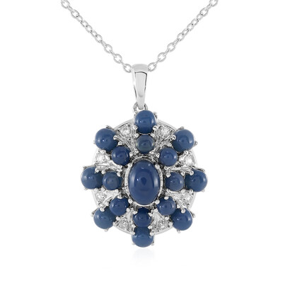 Collier en argent et Opale bleue