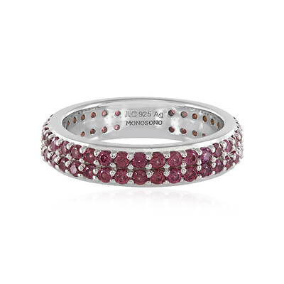 Bague en argent et Grenat Rhodolite (MONOSONO COLLECTION)