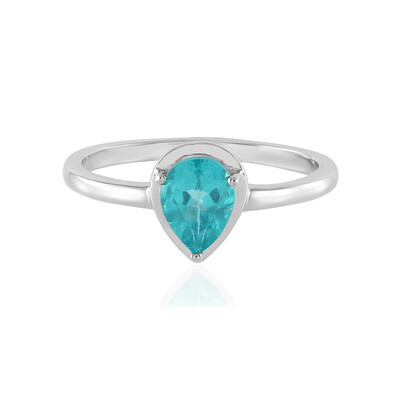 Bague en argent et Apatite bleue