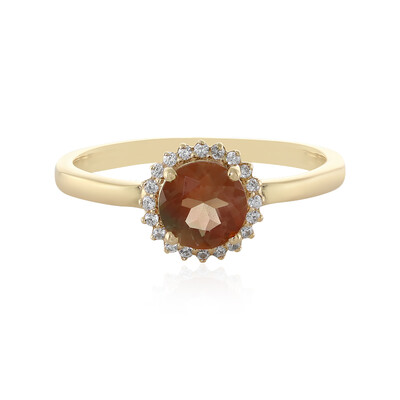 Bague en or et Pierre du Soleil de l’Orégon