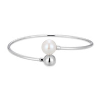 Bracelet en argent et Perle blanche de culture d'eau douce