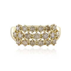 Bague en or et Diamant champagne I2 (de Melo)