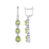 Boucles d'oreilles en argent et Péridot