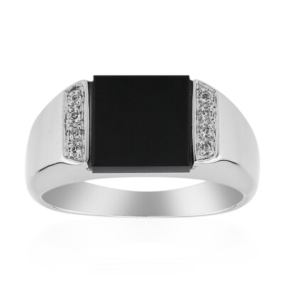 Bague en argent et Onyx noir