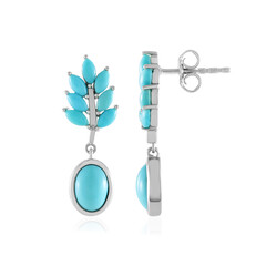 Boucles d'oreilles en argent et Turquoise Sleeping Beauty