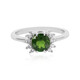 Bague en argent et Diopside de Russie