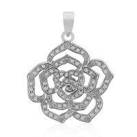 Pendentif en argent et Diamant I2 (I)