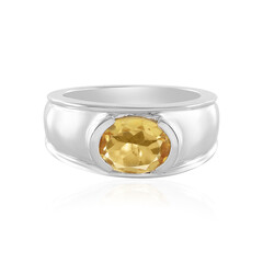 Bague en argent et Citrine