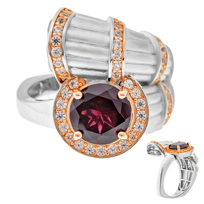 Bague en argent et Grenat Rhodolite (Dallas Prince Designs)