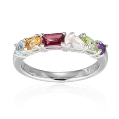 Bague en argent et Grenat Rhodolite