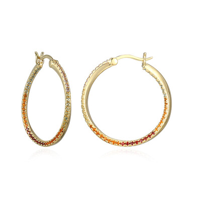 Boucles d'oreilles en argent et Citrine