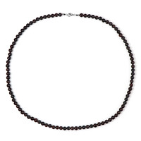 Collier en argent et Grenat du Mozambique