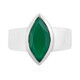 Bague en argent et Onyx vert (MONOSONO COLLECTION)