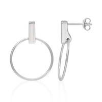 Boucles d'oreilles en argent et Nacre