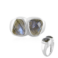 Bague en argent et Labradorite bleue de Maniry (KM by Juwelo)