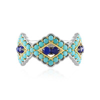 Bague en argent et Spinelle bleu cobalt (Gems en Vogue)