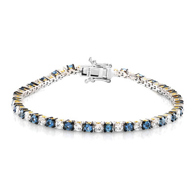 Bracelet en argent et Aigue-marine (Gems en Vogue)