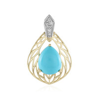 Pendentif en or et Turquoise Sleeping Beauty (Ornaments by de Melo)