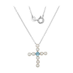 Collier en argent et Topaze bleu Suisse