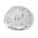 Bague en argent et Topaze blanche