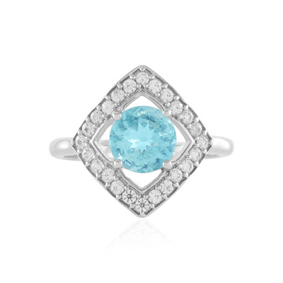 Bague en argent et Apatite bleue