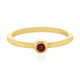 Bague en argent et Spinelle rouge noble