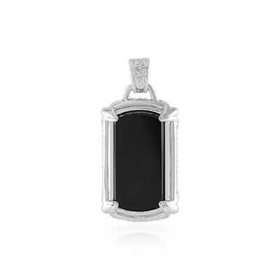 Pendentif en argent et Onyx noir