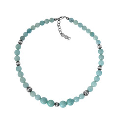 Collier en argent et Amazonite (Desert Chic)