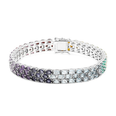 Bracelet en argent et Améthyste