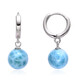 Boucles d'oreilles en argent et Larimar