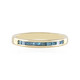 Bague en argent et Diamant bleu I3