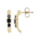 Boucles d'oreilles en or et Diamant noir