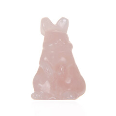 Figurine et Quartz rose