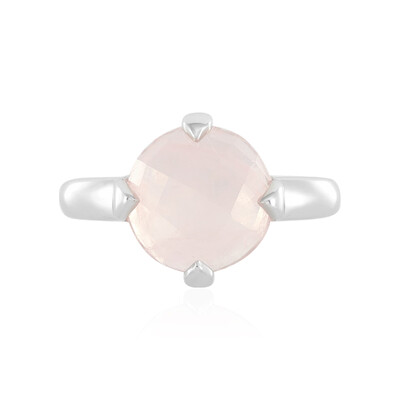 Bague en argent et Quartz rose